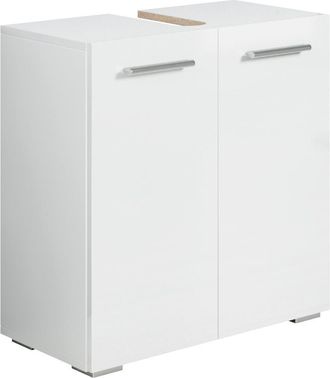 Badplaats Badplaats - Mobili Da Bagno Jupiter 60 X 30 X 60cm Bianco - Armadio Mobiletto Lavabo