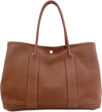 Herm&egrave;s Brown Negonda Leather Tote Bag (Pre-Owned)