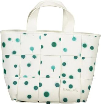 Desigual Handbags, female, White, ONE SIZE, White Handbag with Removable Shoulder Strap