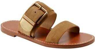 Marc Fisher Hallyn Slide Sandal in Medium Brown at Nordstrom, Size 5.5