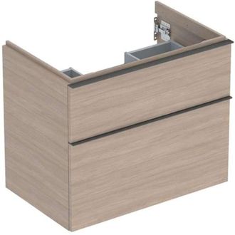 Keramag Geberit Icon Mueble Bajo Lavabo, 2 Cajones, 74x61,5x47,6 Cm
