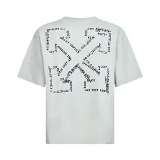 Off-white T-Shirts, male, Green, Size: 2XL Logo T-shirt