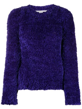 Stella McCartney textured cropped jumper - Purple