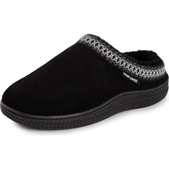 Muk Luks Jordi Genuine Suede Clog Slipper in Black at Nordstrom, Size Medium
