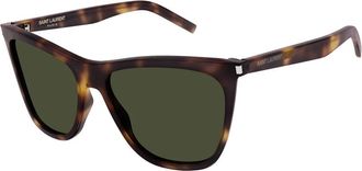 Saint Laurent Stijlvolle Zonnebril - Dames - Zonnebrillen - Bruin - 58 MM - Accessoires