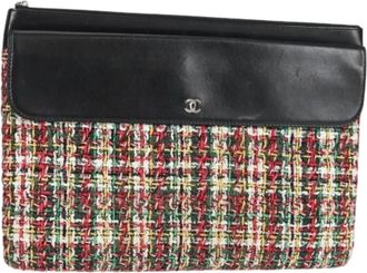 Chanel Pre-owned Vintage Clutch - Dames - Vintage Clutch - Veelkleurig - ONE Size - Wol - Vintage