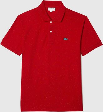 Lacoste Mens Classic-Fit Polo Shirt - Red - Size: 38