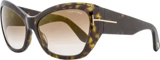 Tom Ford Ladies Black Cat Eye Sunglasses FT0460 52G