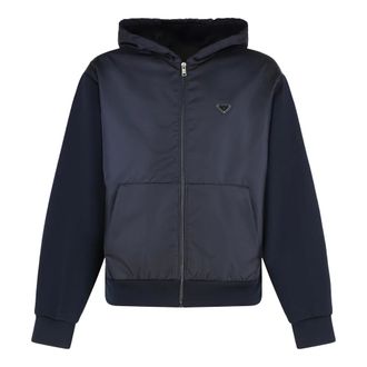 Prada Hombre, Sudaderas, Azul, Talla: M