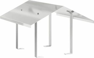 vidaXL Campana De Chimenea Plateado 50 X 60 X 37 Cm Acero Inoxidable Vidaxl