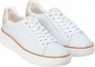 Cole Haan Womens Grandpro Topspin Sneaker In White / Dove