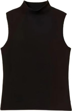 Twinset Mouwloze coltrui gebreide top - Dames - Tops zonder mouwen - Zwart - L - Tops