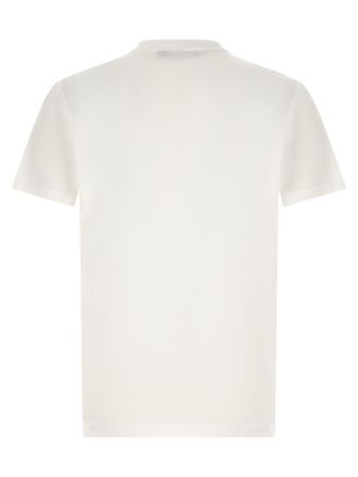 Dolce & Gabbana Logo-Embroidered Cotton T-Shirt - White