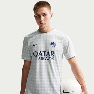 Nike Inter Milan Nike Mens Dri-FIT Soccer Pre-Match Top in White | II3114-101