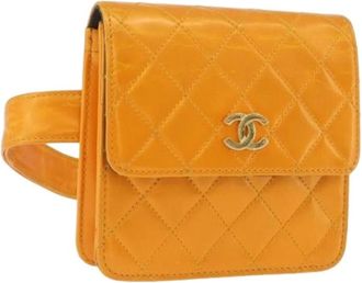 Chanel Pre-owned Belt Bags, female, Orange, Size: ONE SIZE Pre-owned Waist Bag