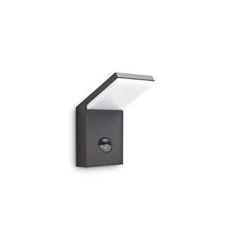 Netlighting Style Integrated LED Outdoor PIR Wall Lamp 1 Light Anthracite 3000K IP54 in Black