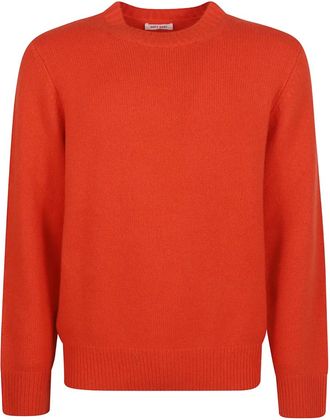 Soft Goat Sweater met ronde hals - Oranje