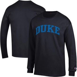 Champion Mens Champion Black Duke Blue Devils Basic Arch Long Sleeve T-Shirt at Nordstrom, Size Xx-Large