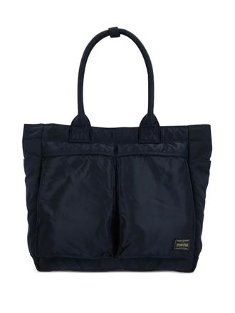 Porter-Yoshida & Co. Borsa tote con applicazione - Blu