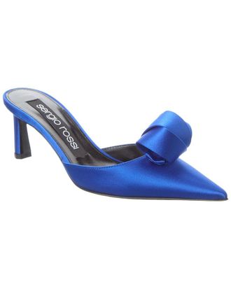 Sergio Rossi Bigoudi Satin Mule