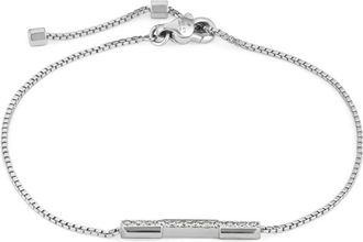 Gucci Yba 662121001 - Witgoud 18kt- diamanten - Link naar liefdesarmband in 18kt witgoud en diamanten - Dames - Armbanden - Wit - ONE Size - Accessoires