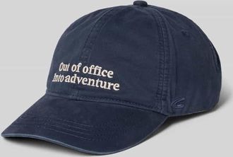 Camel Active Gr&ouml;&szlig;enverstellbare Cap mit Label-Stitching in Marine, Gr&ouml;&szlig;e 1