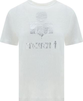 Isabel Marant Marant Etoile Witte Linnen T-Shirt