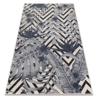 RugsX Rugsx - Alfombra Heos 78540 Hojas Selva Crema/azul Beige 120x170 Cm