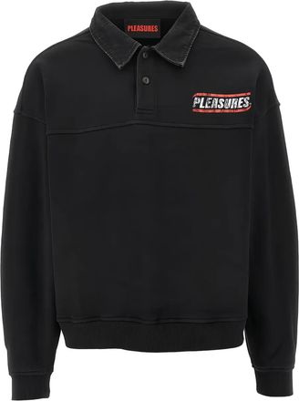 Pleasures Polo con stampa - Nero
