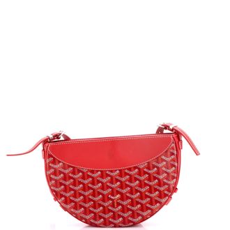 Goyard Hirondelle Shoulder Bag Coated Canvas and Leather