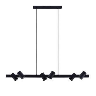 Lindby L&aacute;mpara Colgante savoli En Negro De Metal - Lindby