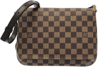 Louis Vuitton Pre-owned Damier Schoudertas - Dames - Vintage Schoudertas - Bruin - ONE Size - Leer - Vintage