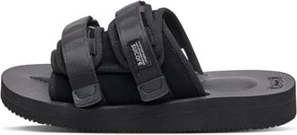 Suicoke Minimalistische zwarte sandalen met Vibram zool - unisex - Sandalen - Zwart - 37 EU - Linnen - Schoenen