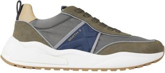 Alexander Smith Blaze Uomo groen met blauw zijlogo - Heren - Sneakers - Veelkleurig - 41 EU - Nylon - Schoenen