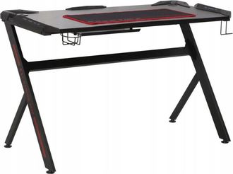 OEM Escritorio Para Juegos De Computadora Negro Y Rojo Con Panel De Juego 120x60