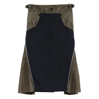 sacai Pleated-detail Skirt