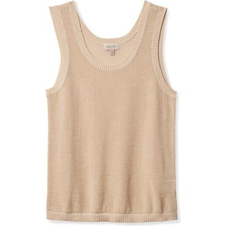 Brixton Aruba Cotton Sweater Tank in Whitecap at Nordstrom, Size Medium