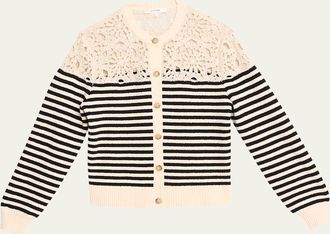 Frame Denim The Coastal Stripe Cardigan