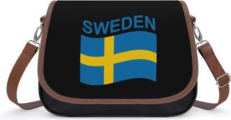 Generic Flag of Sweden Fashion Womens Crossbody Bags Novelty Handbag Shoulder Bag Purse