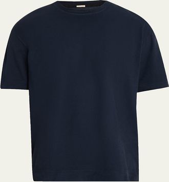 Massimo Alba Mens Brushed Garment Dyed T-Shirt
