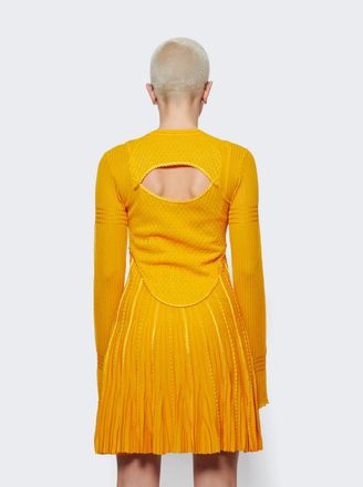 Givenchy Yellow Fibres Casual Womens Dress
