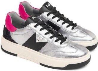Nero Giardini Retro Sneaker in Silver/Pink at Nordstrom, Size 10Us