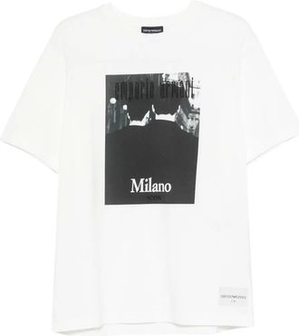 Emporio Armani T-shirt con grafica - Bianco