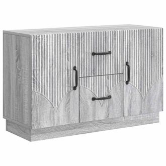vidaXL Aparador Gris Sonoma 89 X 34,5 X 57 Cm Madera De Ingenier&iacute;a Vidaxl