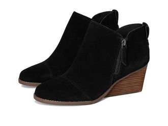 Toms Goldie Womens Boots Black : 8.5 B - Medium, Leather