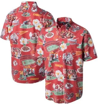 Reyn Spooner Mens Reyn Spooner Red Kansas City Chiefs Scenic Button-Down Shirt at Nordstrom, Size Xx-Large