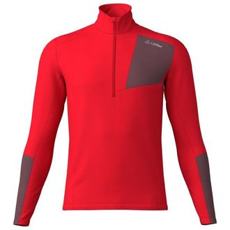 LOEFFLER Midlayer Tech-Merino Merinolongsleeve f&uuml;r Herren | rot