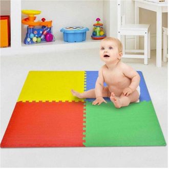Trade Shop Trade Shop - Alfombras Alfombras Maxi Juego De Rompecabezas Colorido Juego De Beb&eacute;s 4pcs 60x60cm Eva De Goma