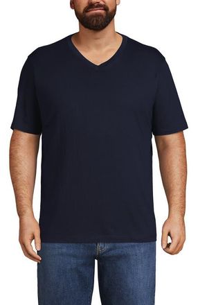 Lands End Super-T Short Sleeve V-Neck T-Shirt in Radiant Navy at Nordstrom, Size Xx-Large