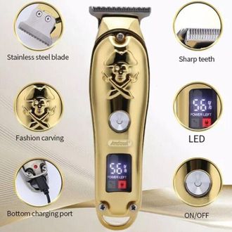 Trade Shop Trade Shop - Taglia Capelli Profesional Electrical Rasoio Regola Barba 3 Pettini Usb Q-tf53